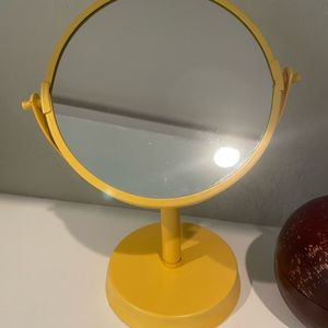 Yellow CUTE two sided mirror